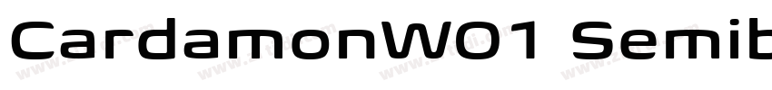 CardamonW01 Semibold字体转换